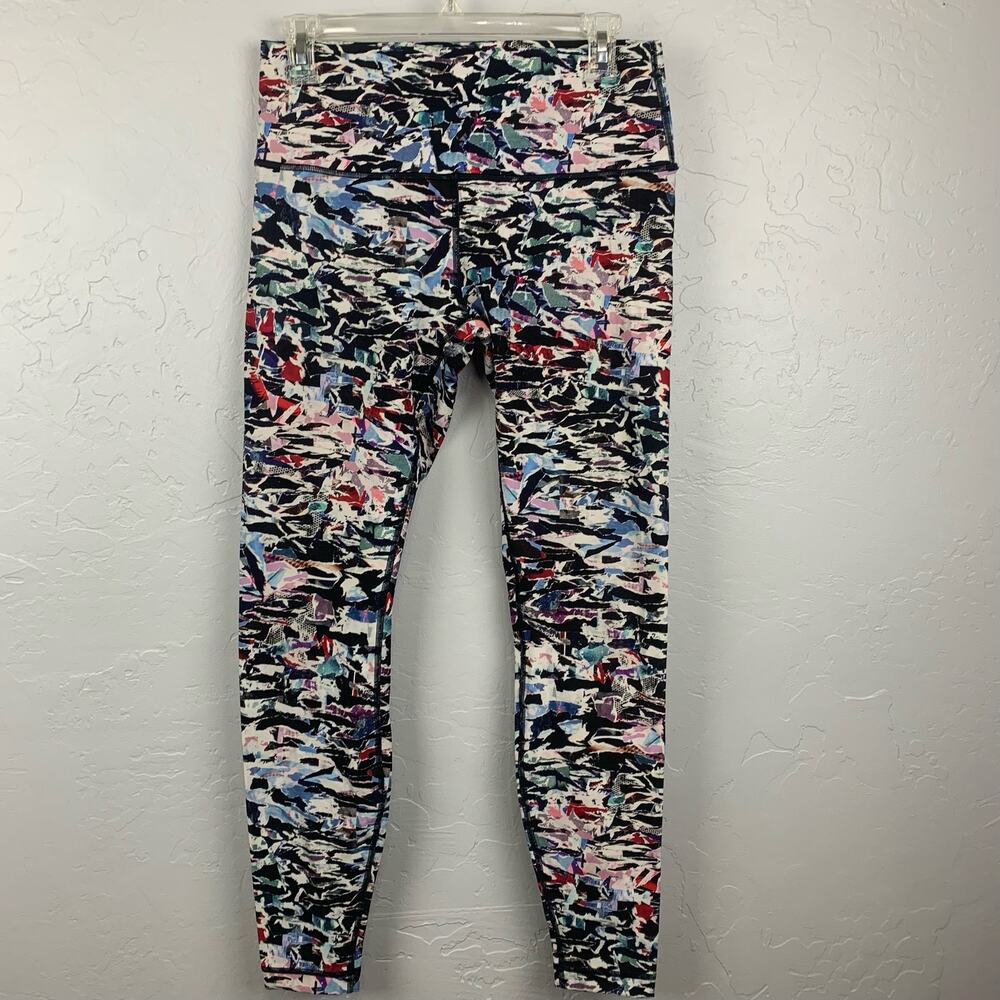 Lululemon Wunder Under Size 10 Culture Clash Multi Black High Rise 7/8 Length